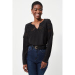 Blouse  empicements en dentelle