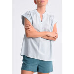 Blouse en lin bleu clair
