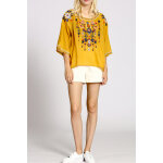 Blouse en lin moutarde - 100% lin