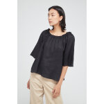 Blouse en lin noir