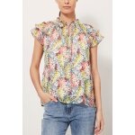 Blouse luca beige et corail