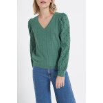 Blouse en maille vert - i. code