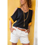 Blouse noir et jaune