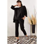 Blouse et pantalon carotte noir