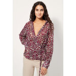 Blouse portefeuille lgrement transparente