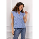 Blouse raye  mancherons volants