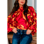 Blouse rouge et jaune