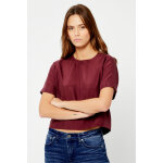 Blouse en soie gia bordeaux