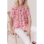 Blouse taek blanc et rouge