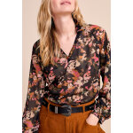 Blouse vert fonc et noir - one step femme