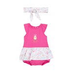 Body - robe et bandeau fuchsia