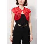 Bolro en dentelle rouge