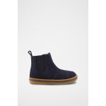 Boots en cro�te de cuir bleu marine - oba�bi