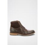Boots en cuir alphaqua marron fonc