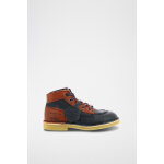 Boots en cuir armor legend bleu marine et camel