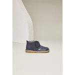 Boots en cuir typtop bleu marine