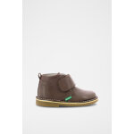 Boots en cuir typtop marron fonc