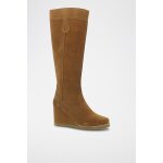 Bottes compenses en nubuck kick west - camel