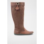Bottes en cuir hohigh marron fonc