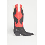 Bottes en cuir west noir