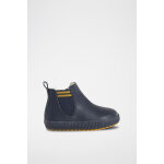 Bottines chelsea en cuir bleu marine - obabi
