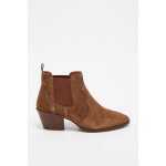 Bottines chelsea en cuir marron