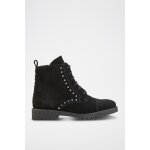 Bottines en crote de cuir vanesa noir