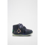 Bottines en cuir banggy bleu marine