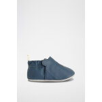 Bottines en cuir bleu marine - obabi