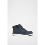 Bottines en cuir bleu marine - okadi