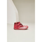 Bottines en cuir bonkro - 2 bordeaux et argent�