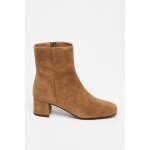Bottines en cuir camel