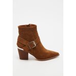 Bottines en cuir marron