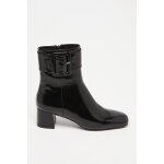 Bottines en cuir noir