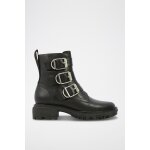 Bottines en cuir noir