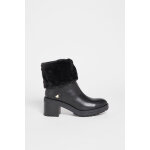Bottines en cuir noir
