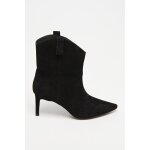 Bottines en cuir noir