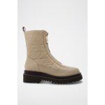 Bottines en cuir nude