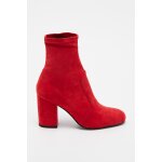 Bottines en cuir rouge Bottines en cuir rouge