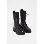 Bottines en cuir  semelle crante