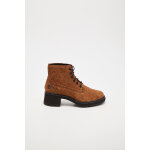 Bottines en cuir taupe Bottines en cuir taupe