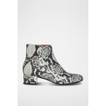 Bottines en cuir de veau gris clair