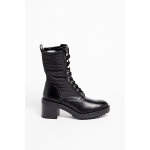 Bottines en cuir de veau noir