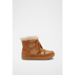 Bottines fourr�es en cro�te de cuir camel - oka�bi