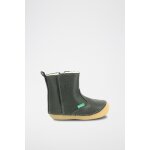 Bottines fourrées en cuir socool cho - kaki Bottines fourrées en cuir socool cho - kaki