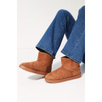 Bottines fourr�es effet su�dine