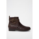 Bottines marron fonc