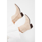 Bottines � talons effet western