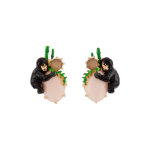 Boucles d'oreilles dores  l'or fin jaune
