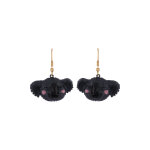 Boucles d'oreilles dores  l'or fin jaune